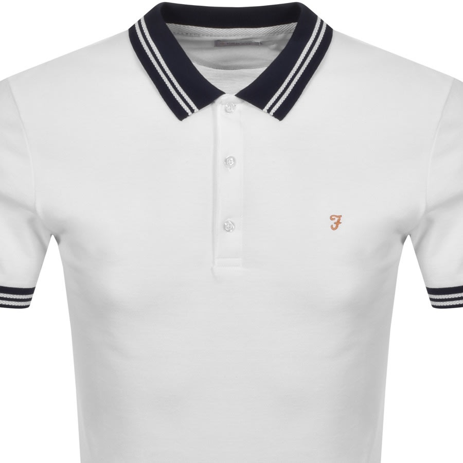 Alternative Image for ProductFarah Vintage Short Sleeve Polo T Shirt White2